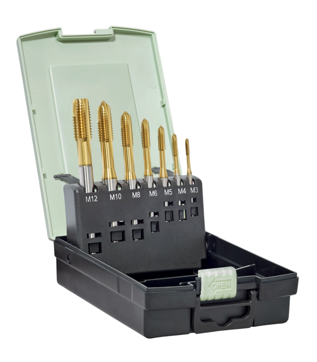 Set de tarozi din HSS-E 1 TC216-SET1-M3-M12-WY80AA