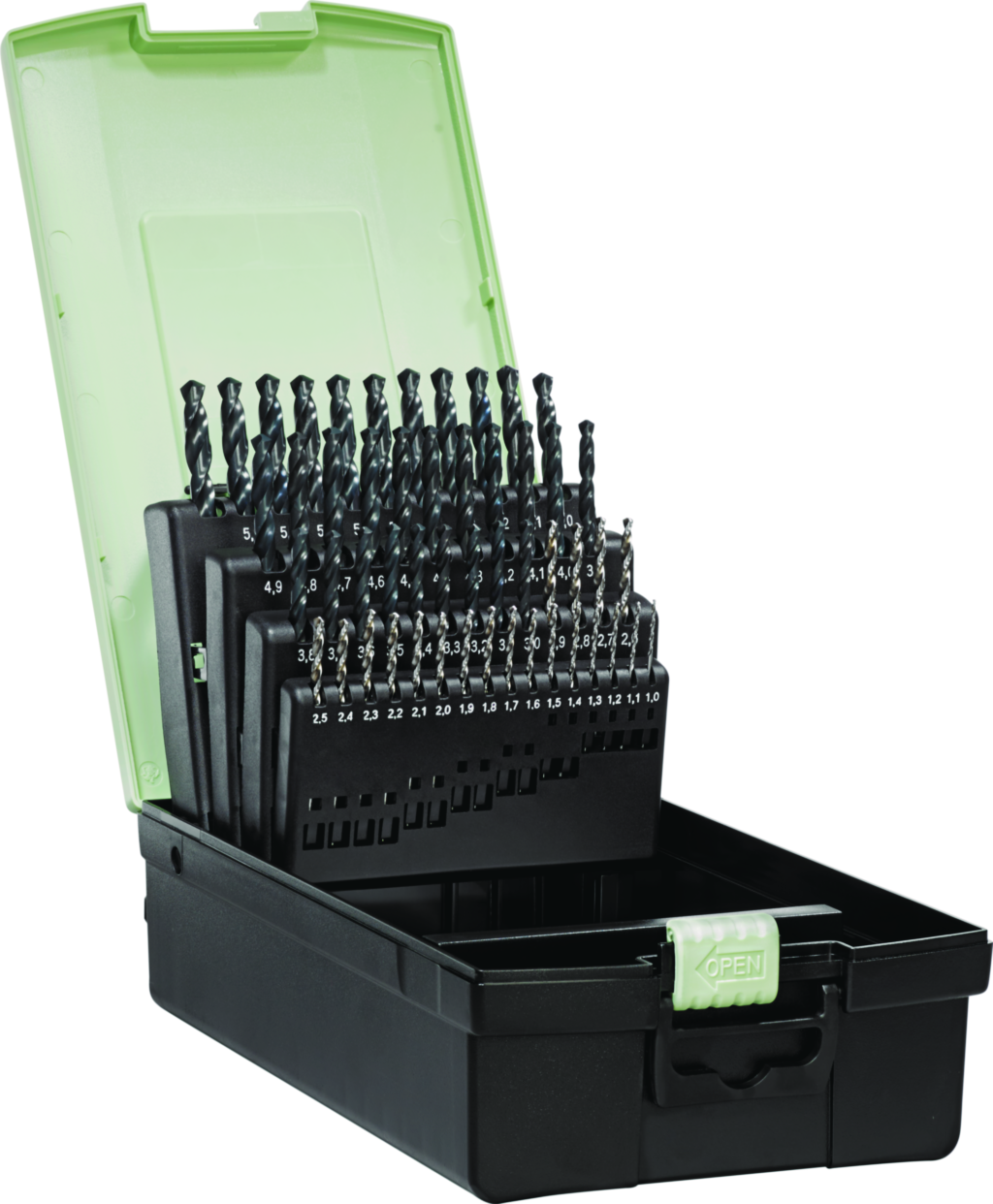 Burghie elicoidale din HSS set A121 Z3213-1-6