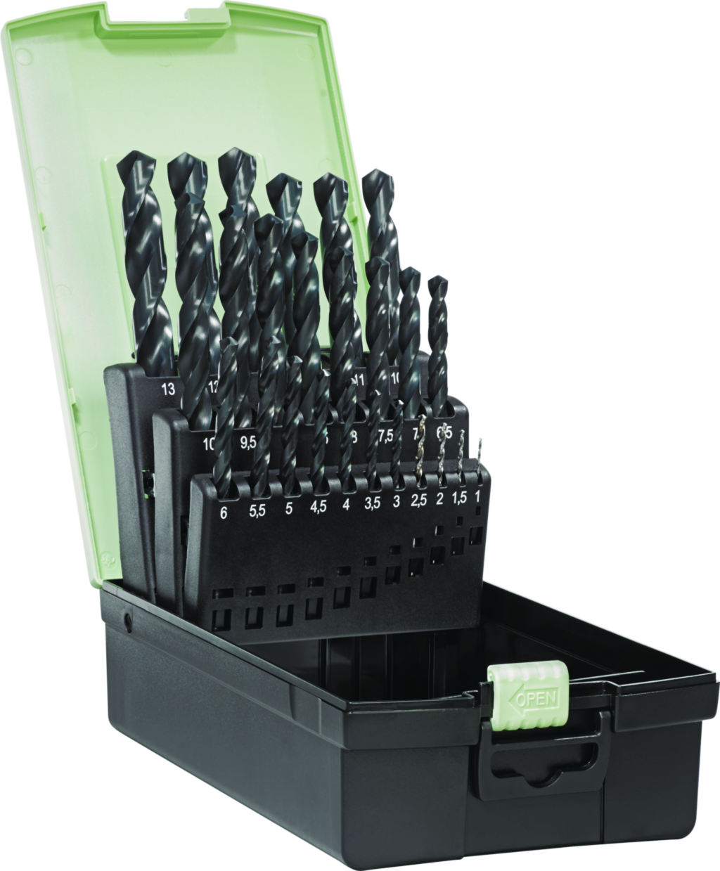 Burghie elicoidale din HSS set A1211 Z3219-1-13