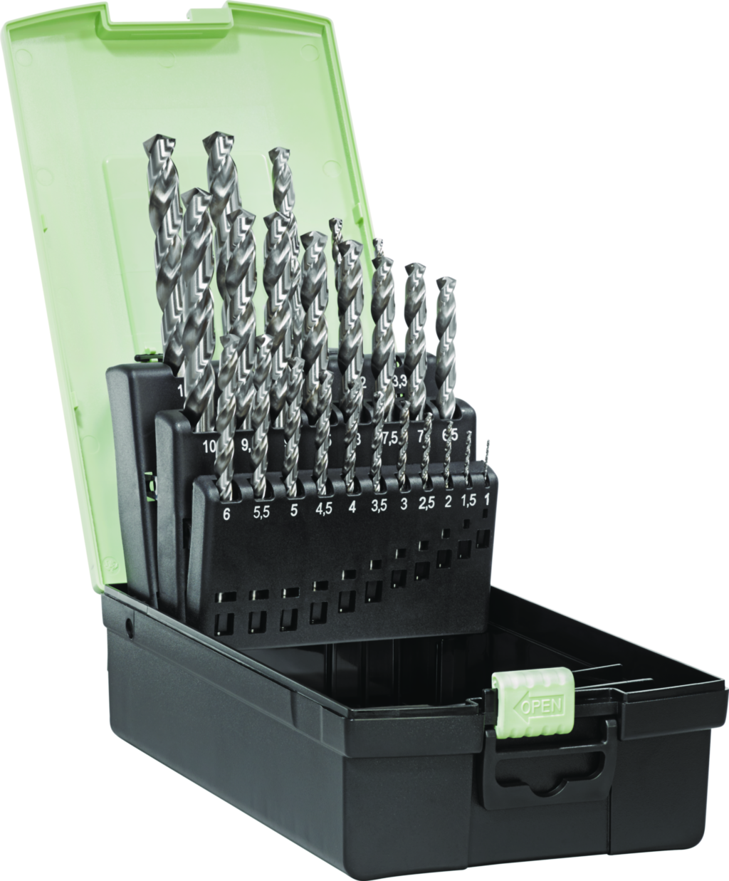 Burghie elicoidale din HSS-E, set A1244 Z3515-1-10.5