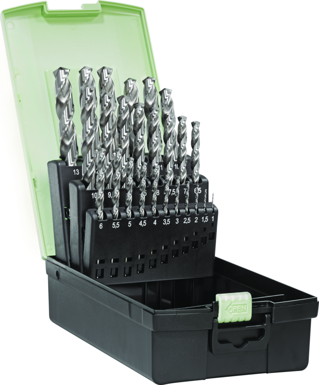 Burghie elicoidale din HSS-E, set A1244 Z3516-1-13